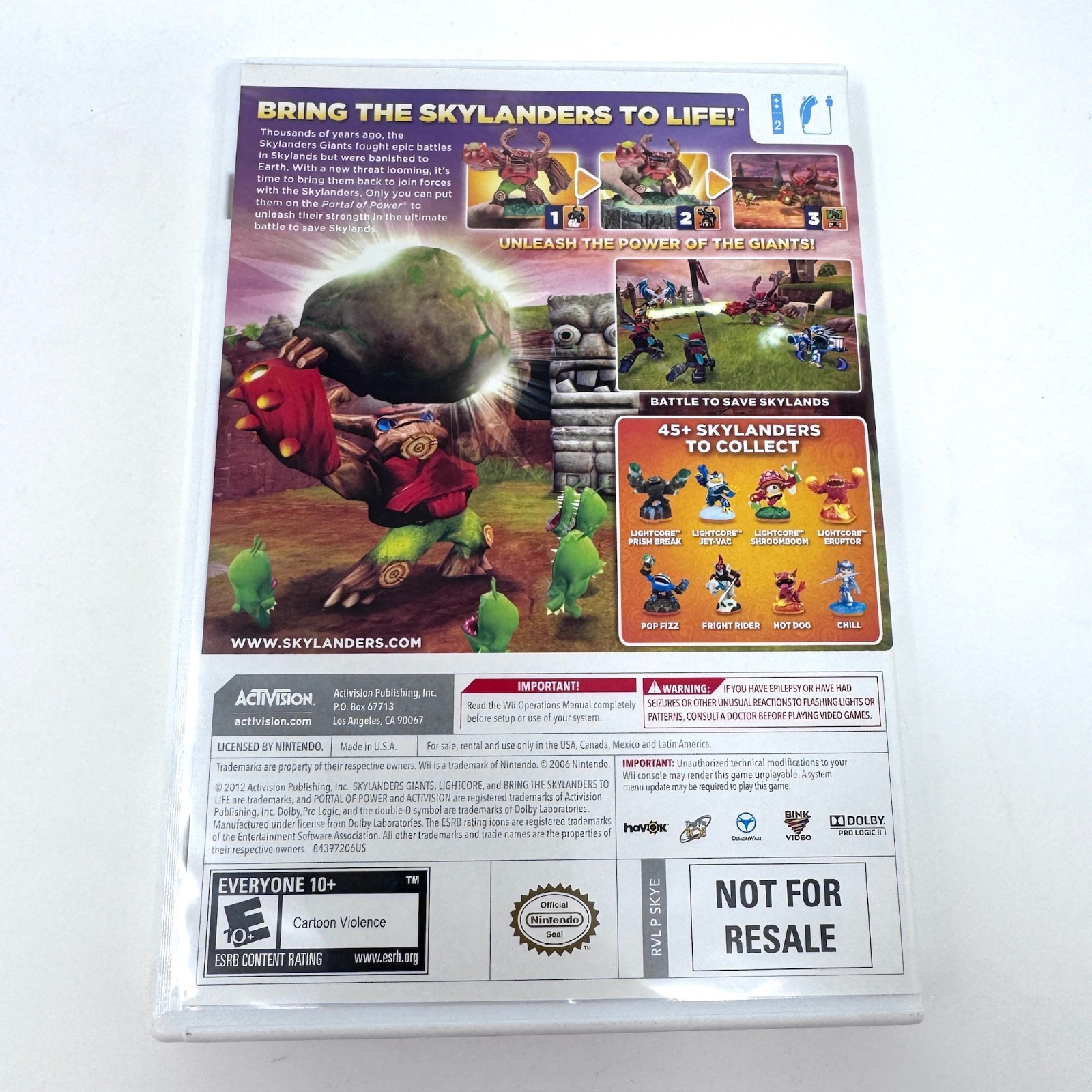 Skylanders: Giants (Nintendo Wii U, 2012)