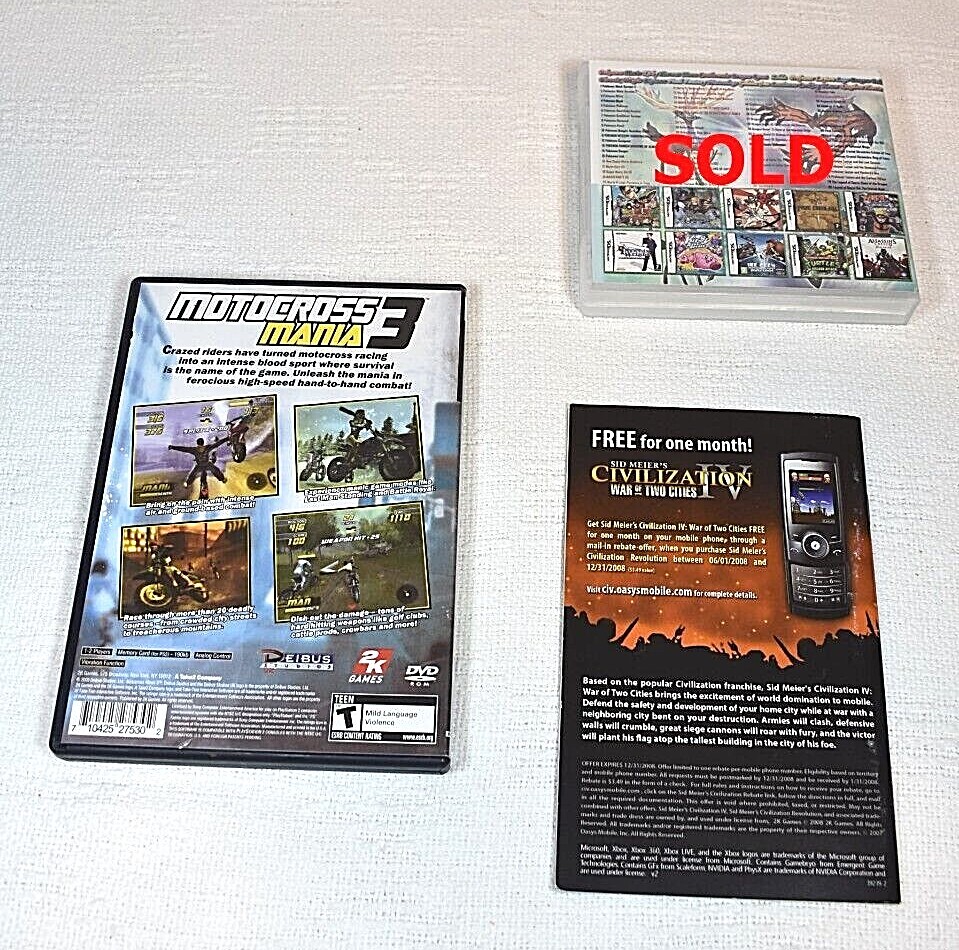 PS2 & XBOX 360 Game Replacement Items – CASES, MANUALS, ART – Buyer’s Choice