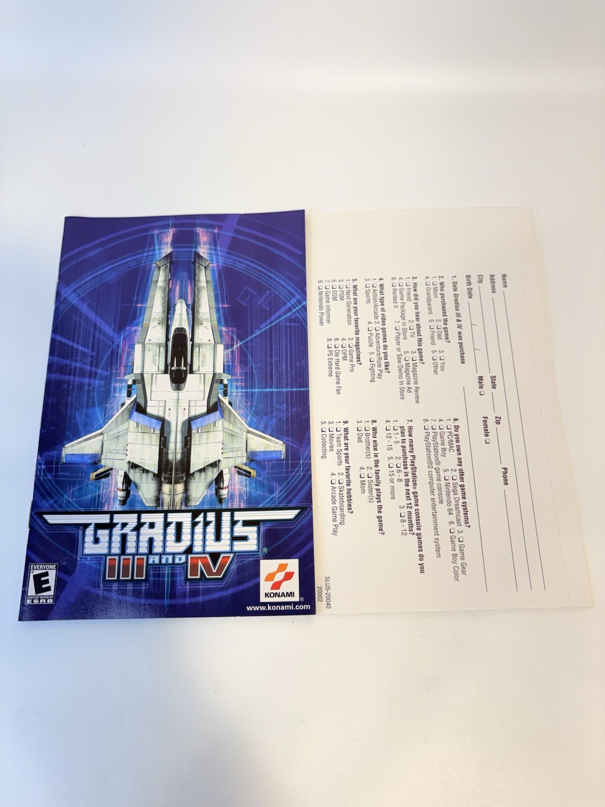 Gradius III and IV (Sony PlayStation 2 PS2) Complete CIB Pristine Condition