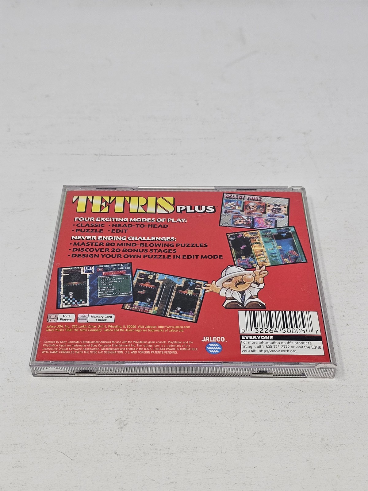 Tetris Plus (Sony Playstation 1, 1996) PS1 CIB Complete Refinished disc Tested