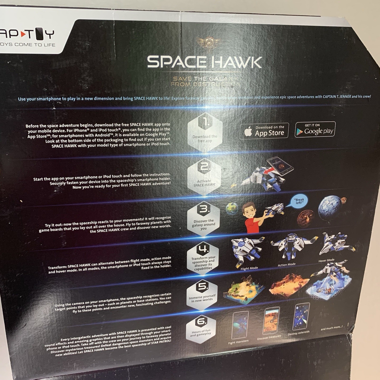 Space Hawk Smartphone Spaceship Starter Set Expansion Pack Free App Ravensburger