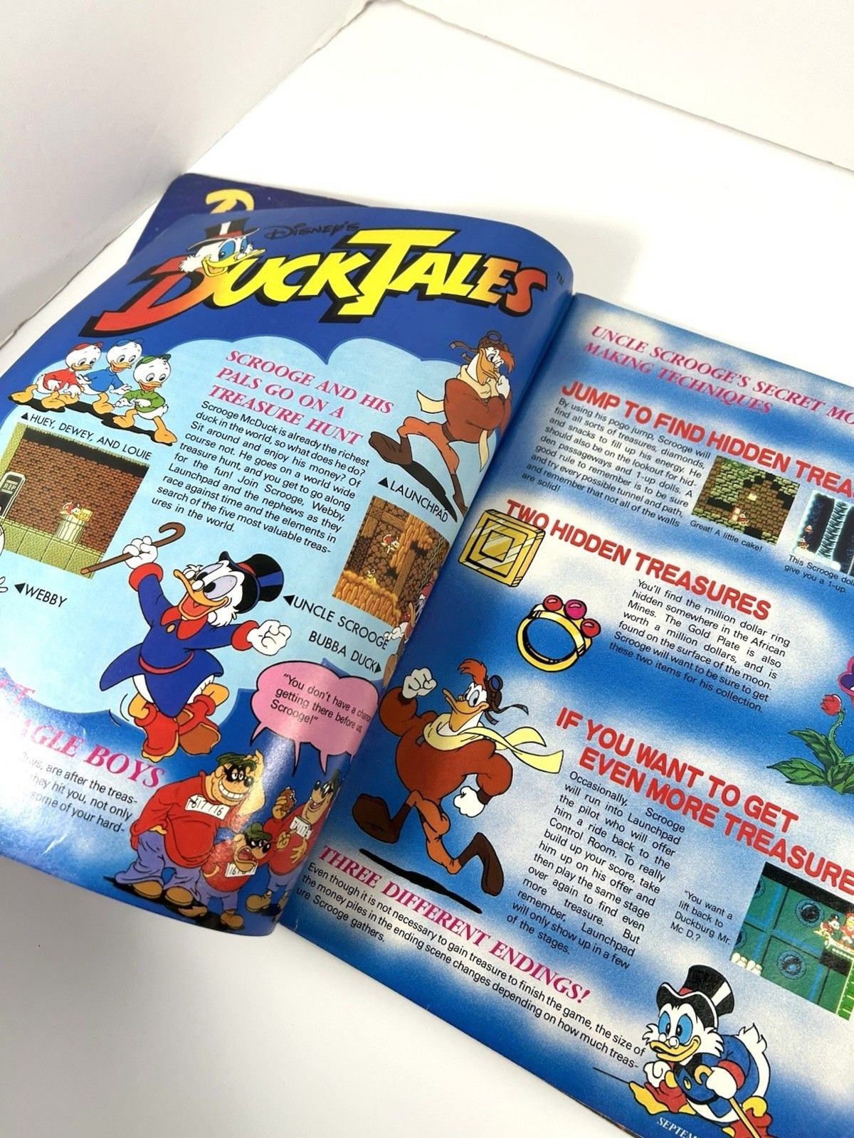 Nintendo Power Volume 8 – Sept/Oct 1989 – DuckTales Cover See Notes