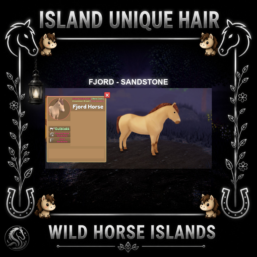 Wild Horse Islands – Fjord RC/SIUC Horse IUH Island Unique Hair Choose Hair