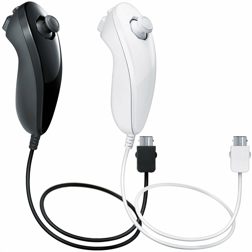 Nunchuck Wii Nunchuk Video Game Controller Remote For Wii & Wii U Console US
