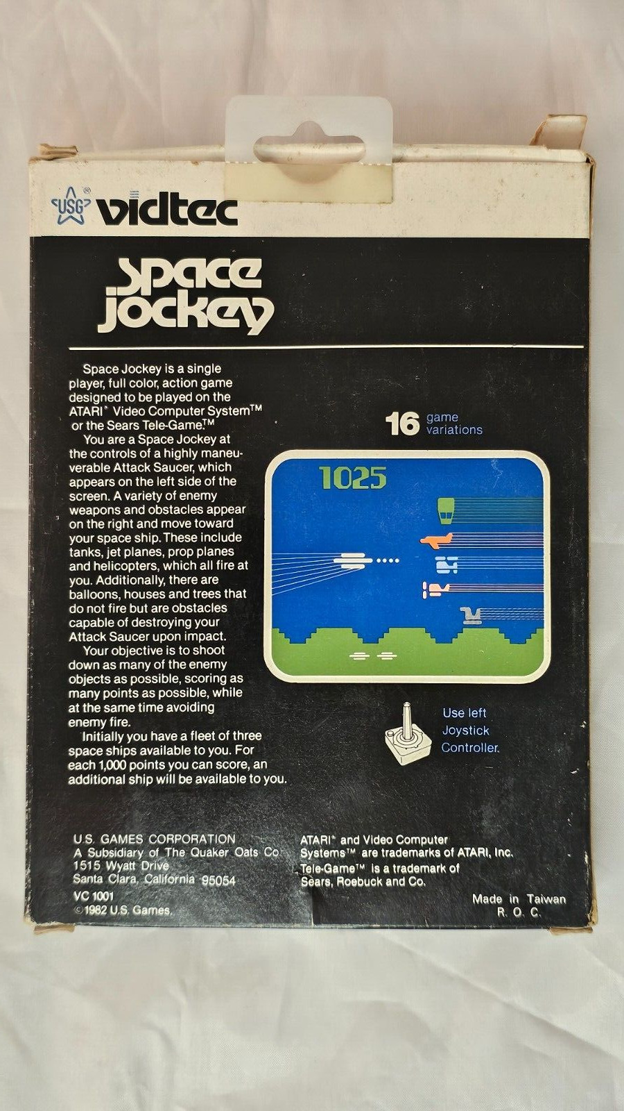 ATARI 2600 GAME – VIDTEC – SPACE JOCKEY – IN BOX