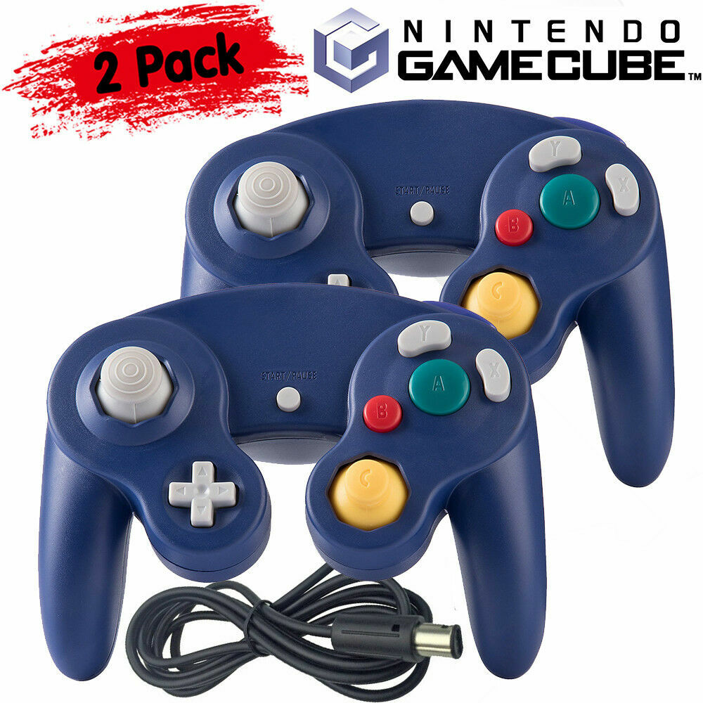 1x/2x Wired Wireless Shock Joypad Game Stick Pad Controller for Nintendo NGC GC