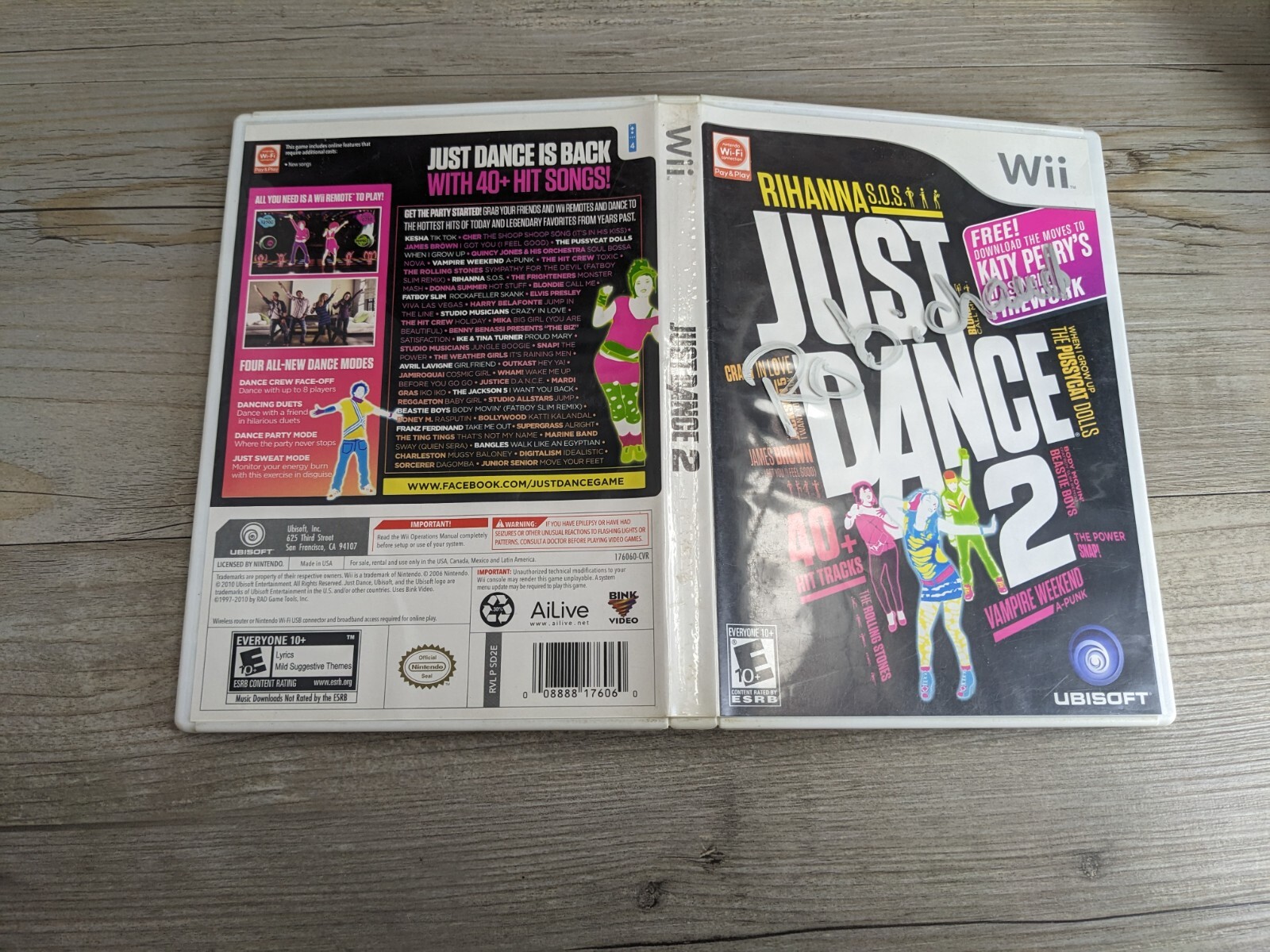 Nintendo Wii 8 Game Dance Bundle Just Dance 1 2 4 2014 2015 Alvin & the Chipmunk