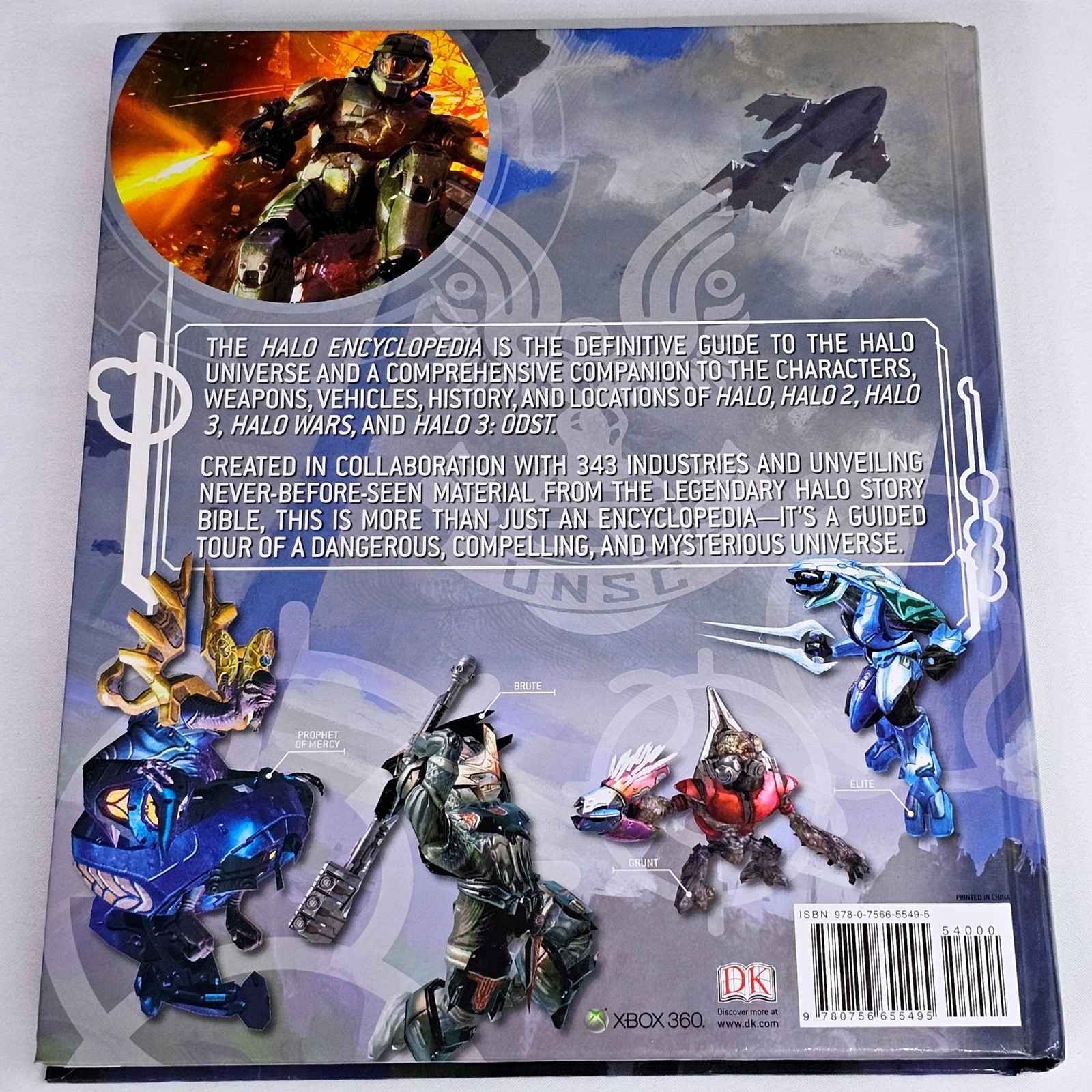 Halo Encyclopedia Definitive Guide Hardcover Book DK 343 Industries Xbox 360