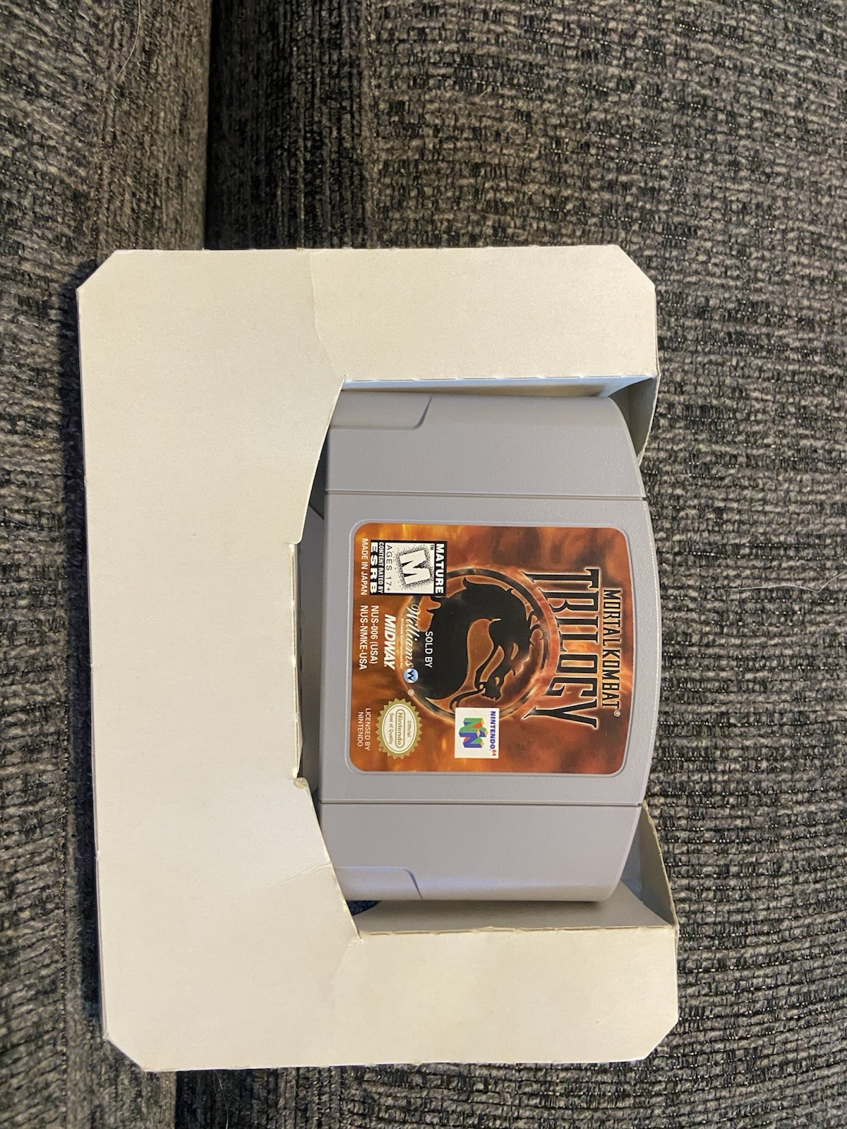 Nintendo 64 Mortal Kombat Trilogy With Box And Manual (used Condition)
