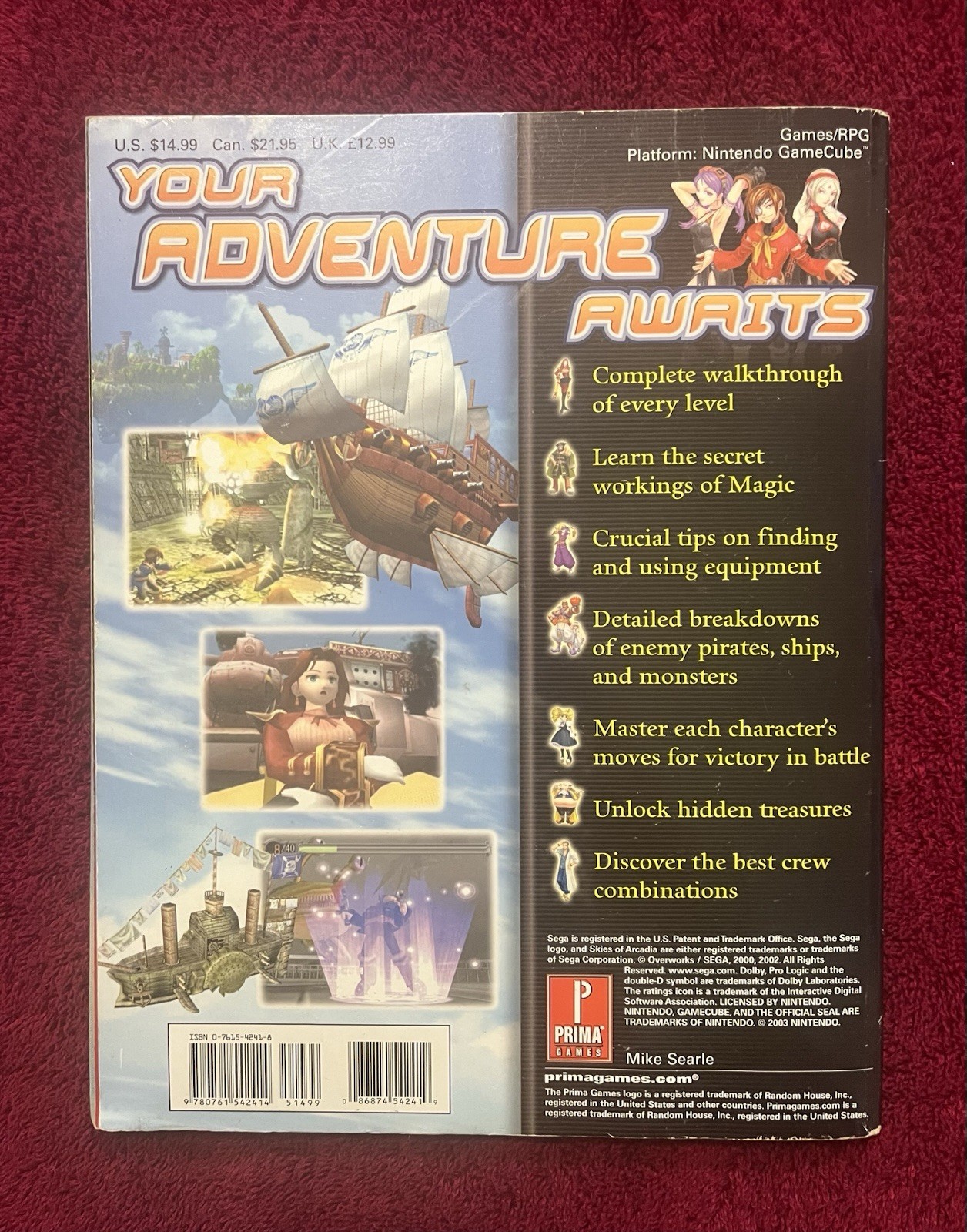 Skies of Arcadia Legends Official Strategy Guide (Prima) – GameCube – Very Good