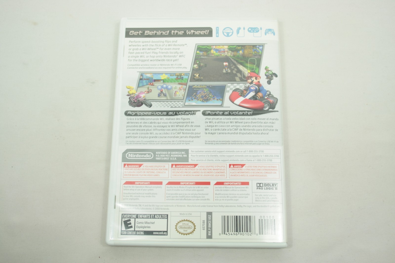Mario Kart Wii Game CIB Nintendo Wii 2008 Complete with Manual Reg Card & Ad C