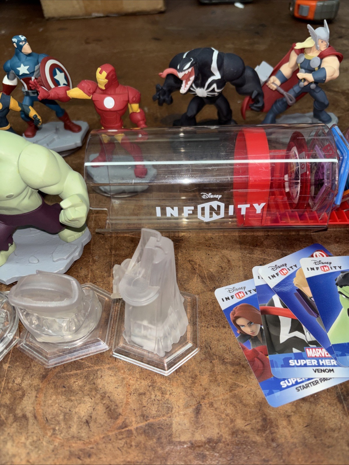 Disney Infinity Stars Wars Marvel Super Heroes Lot Power Discs 29 Pieces EUC