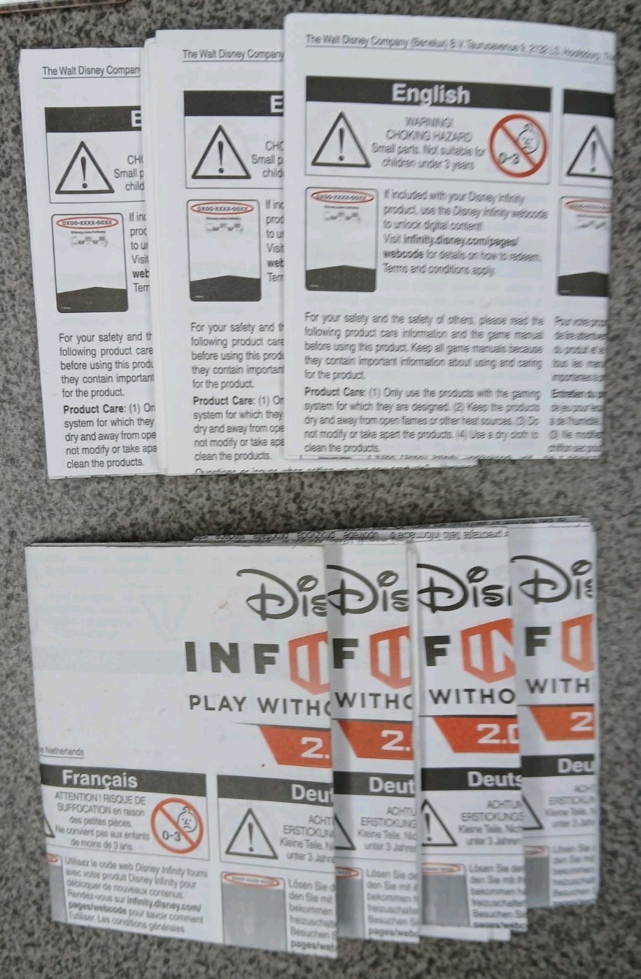 Disney Infinity Power Disc Lot 59 Mixed 1.0 2.0 3.0 + 9 Cards 7 Inserts Disney