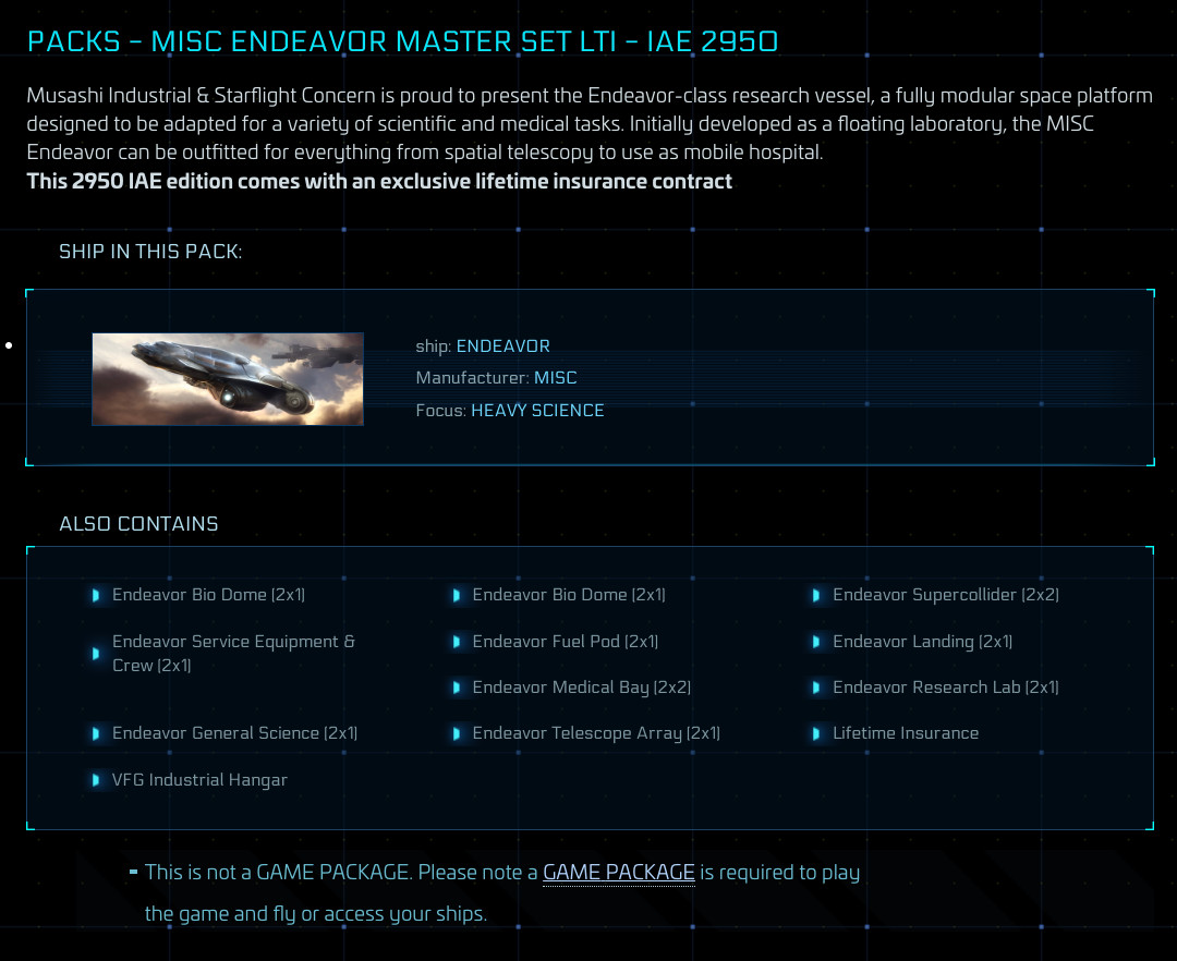 Star Citizen Endeavor Master Set OC + VFG Industrial Hangar – Original Concept