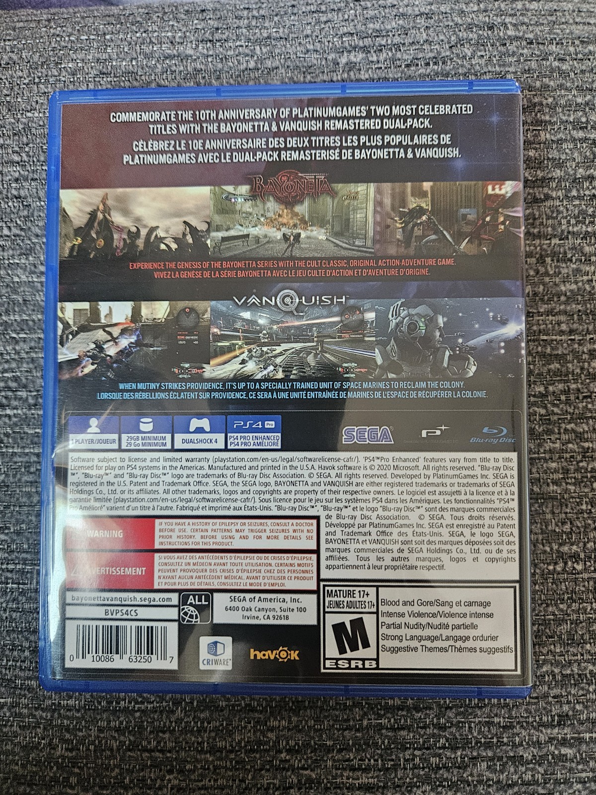 Bayonetta & Vanquish 10th Anniversary Bundle Standard Edition forPlayStation 4