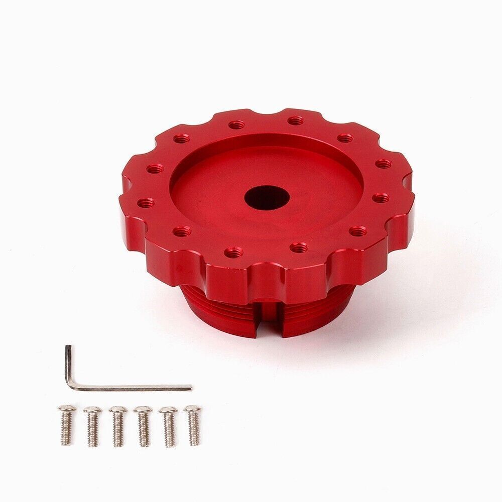 New Black/Red 74mm Steering Wheel Adapter Converter for PXN V10 Steering Wheel