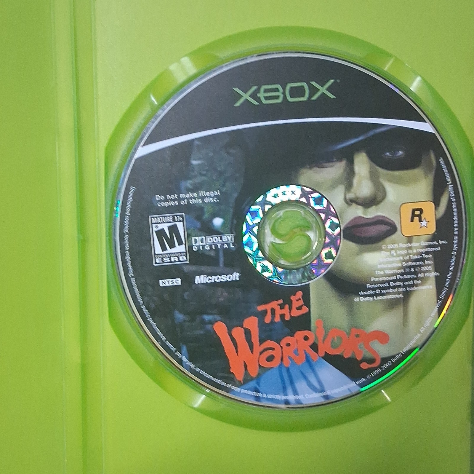 Rockstar Games The Warriors Microsoft Xbox w/ Case Disc 2005 M NTSC-U/C