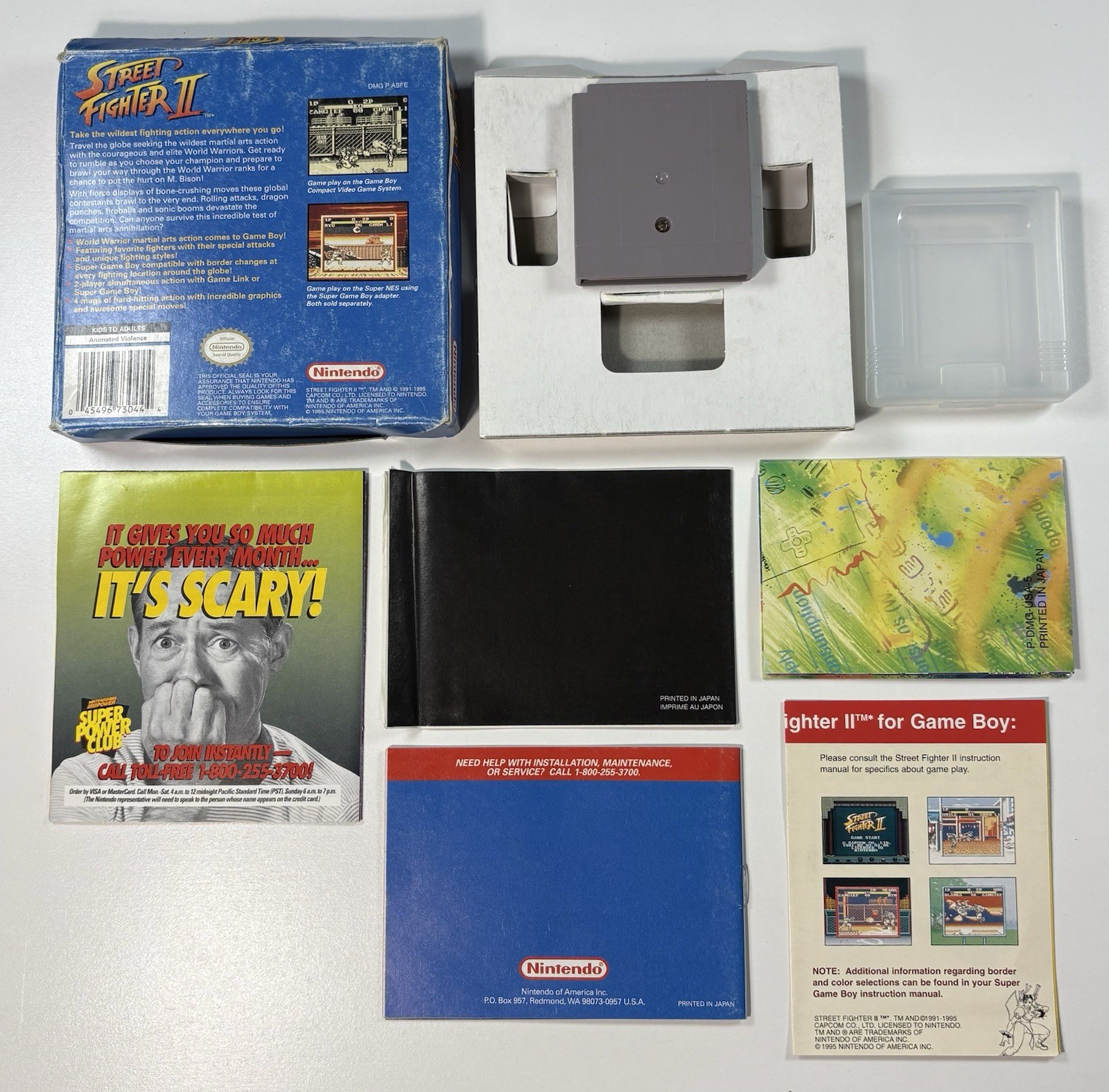 Street Fighter II 2 (Nintendo GameBoy 1995) W/ Box & Inserts READ – TESTED WORKS