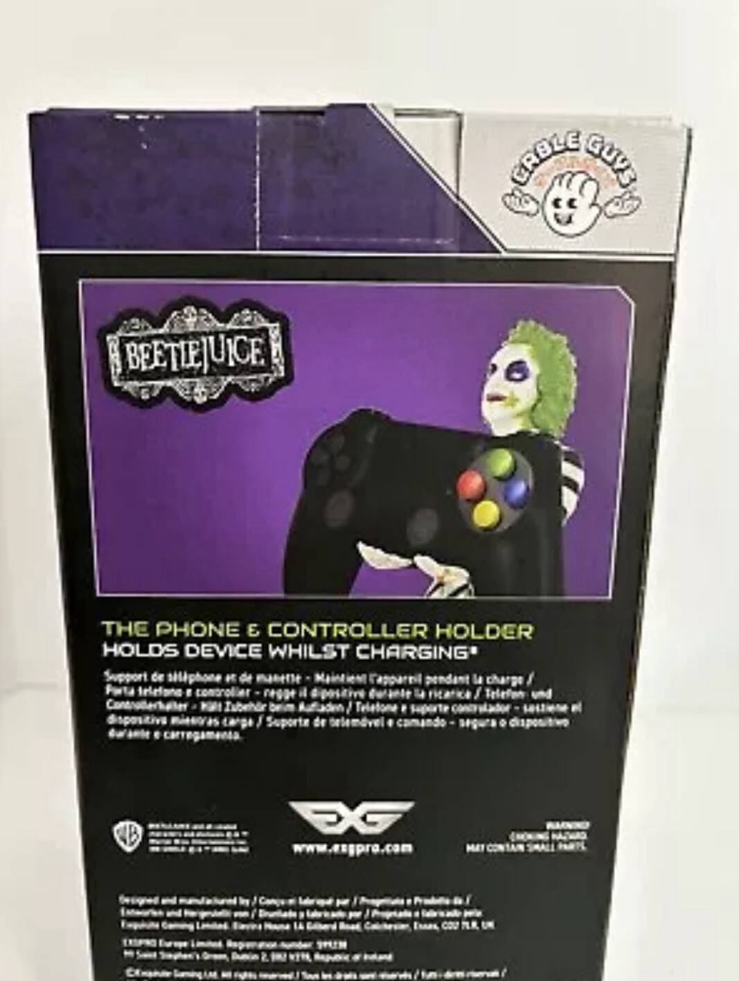 Beetlejuice Cable Guys Controller Phone Holder Stand & Shirt BUNDLE New Gaming