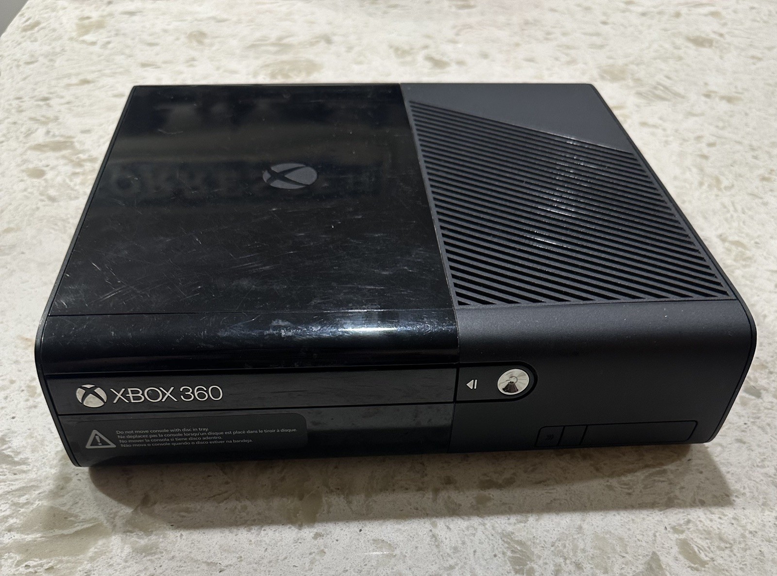 Xbox 360 E Console w/ 2 Games HDMI & Power Cord Only (Model 1538) Tested & Works