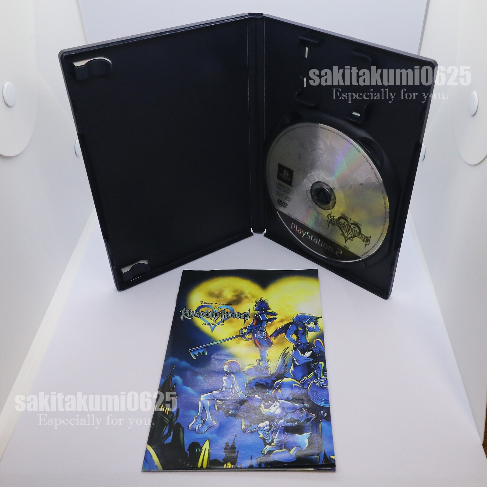 Lot 2 Kingdom Hearts 1&2 Japan PS2 Sony Playstation 2 Complete ship by FedEx