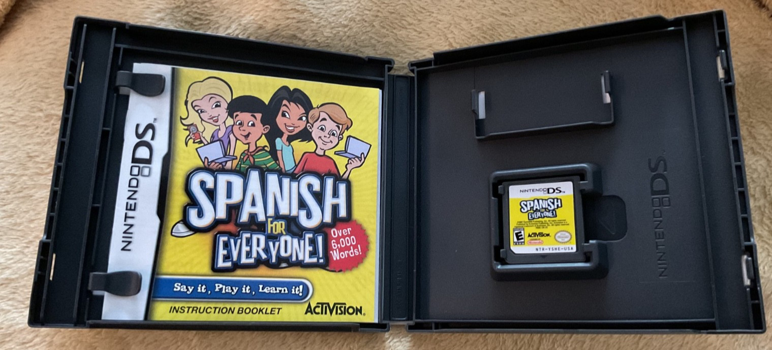 Spanish for Everyone Nintendo DS Video Game CIB