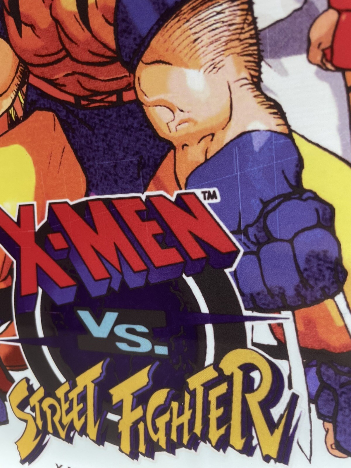 X-men Vs Street Fighter Backlit Sign Poster Wall Light Arcade CApcom Cps2 16×20