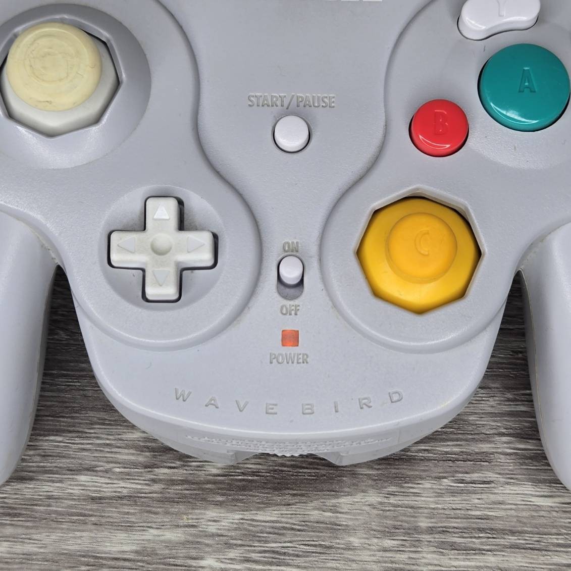 Nintendo Gamecube Wavebird Platinum Wireless Controller Only No Receiver.