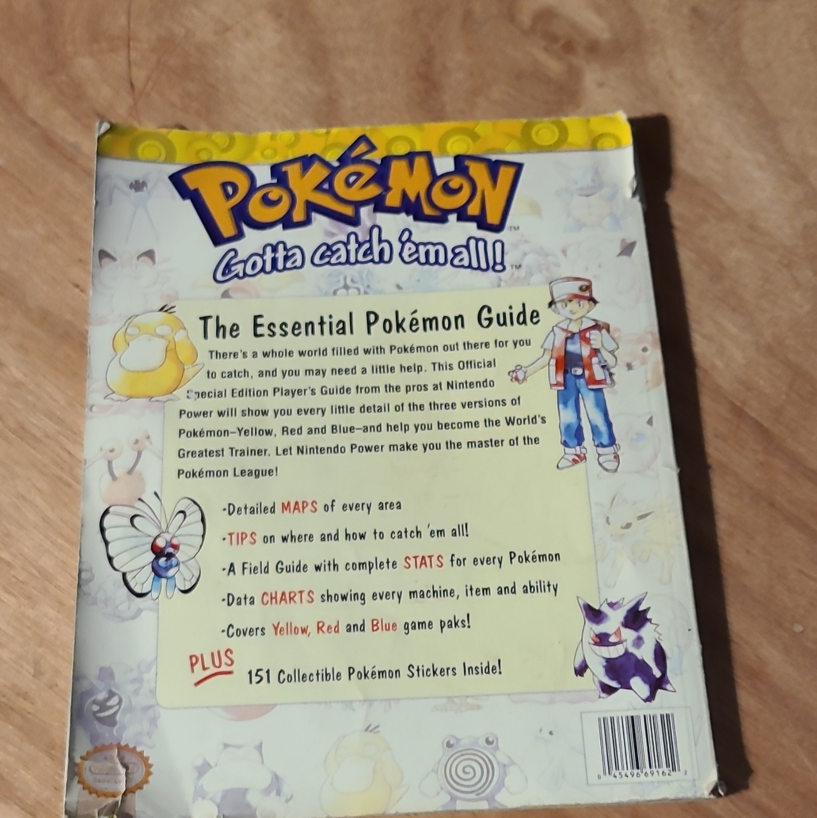 Nintendo Trainer’s Guide Pokémon Yellow Red Blue w/ 151 Stickers
