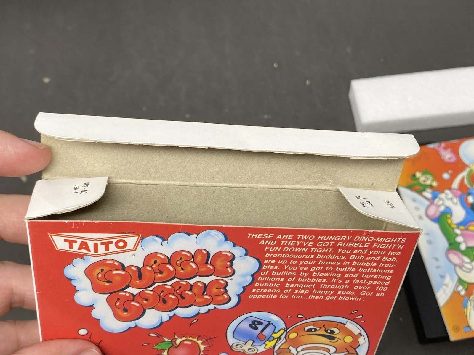 Bubble Bobble 1 (Nintendo NES, 1988) with Box and Manual CIB