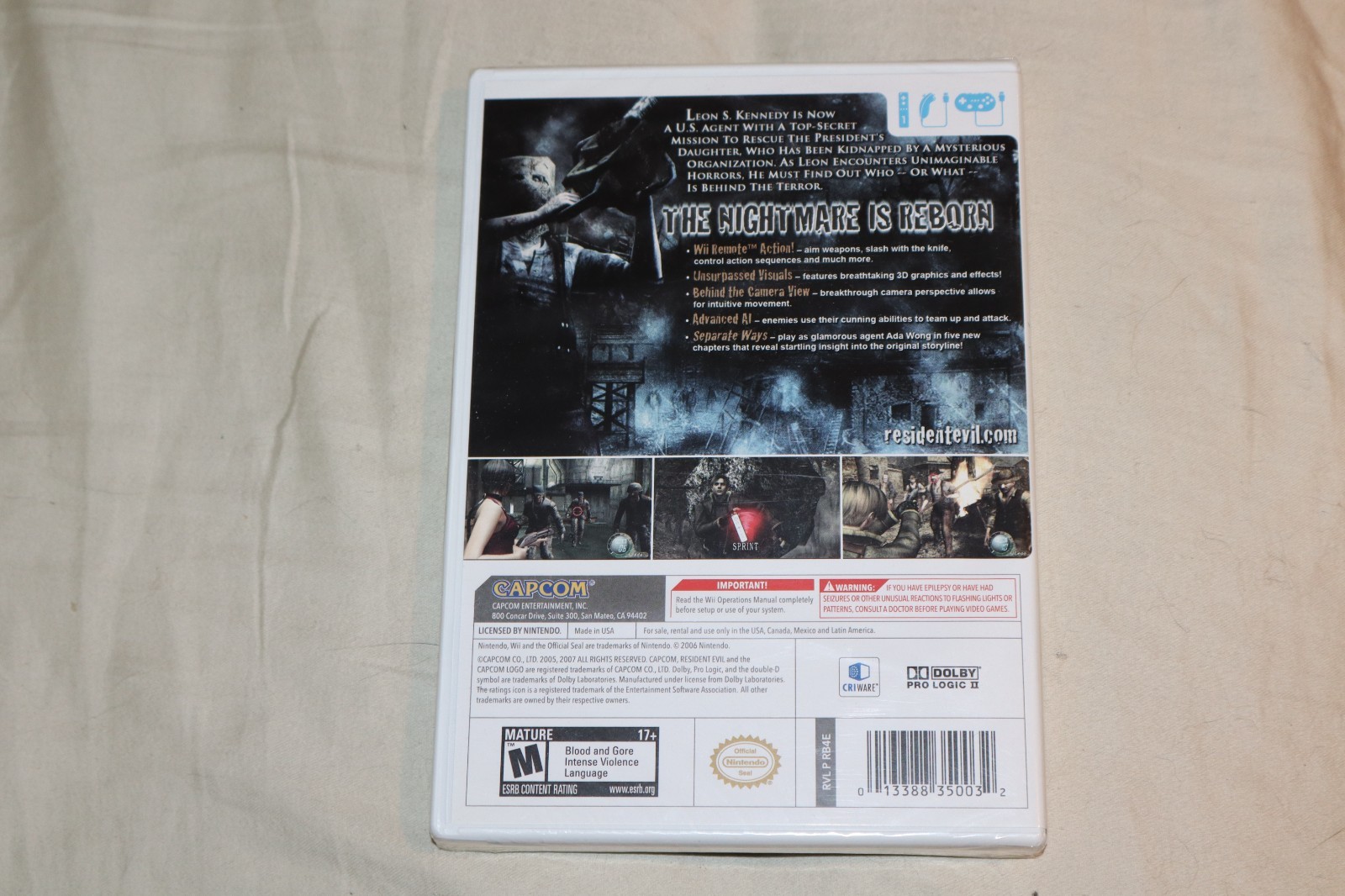 Resident Evil 4 — Wii Edition (Nintendo Wii, 2007) NEW SEALED