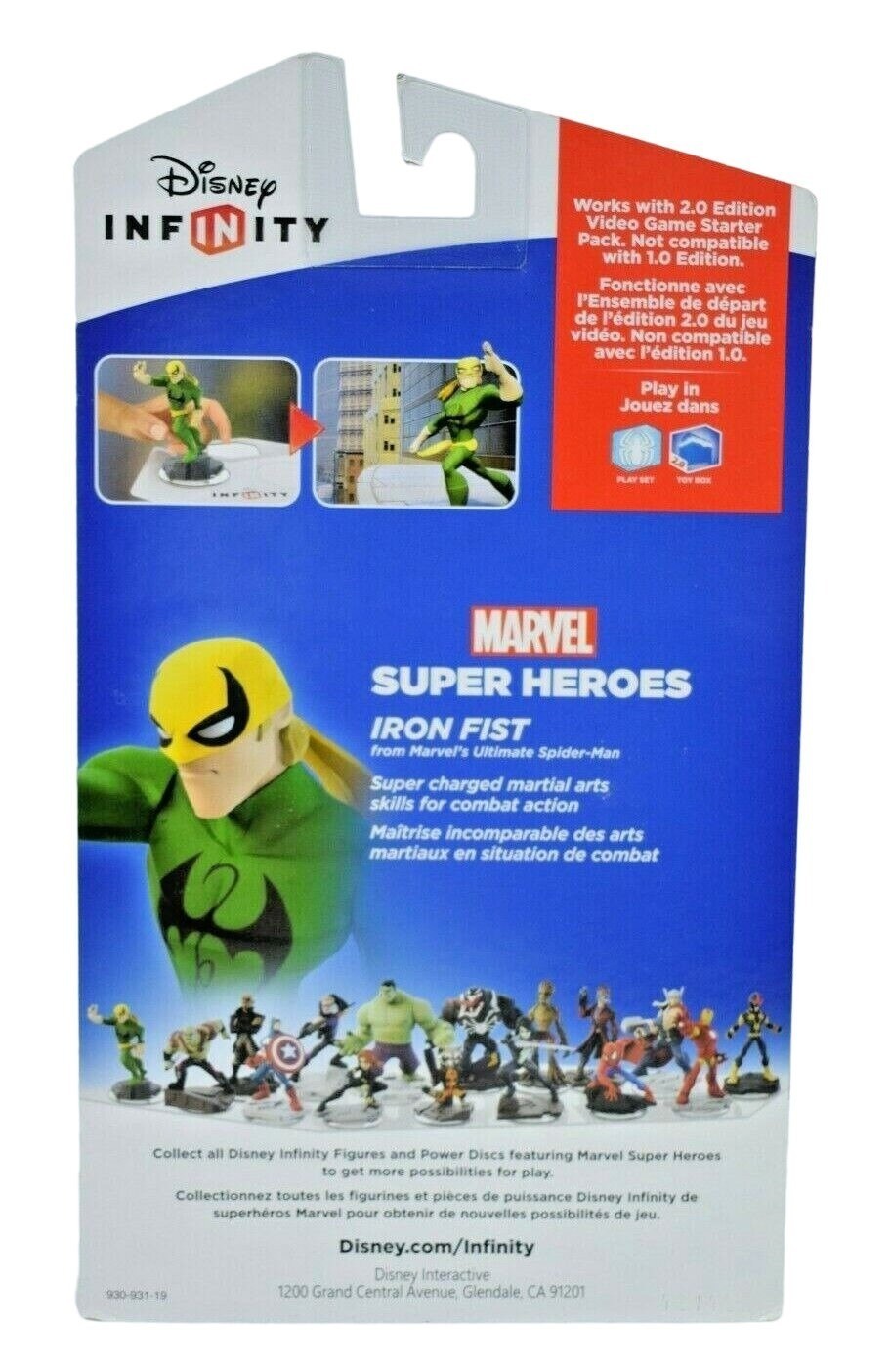 Disney Infinity 2.0 Edition Iron Fist Action Figure Marvel Superheroes New