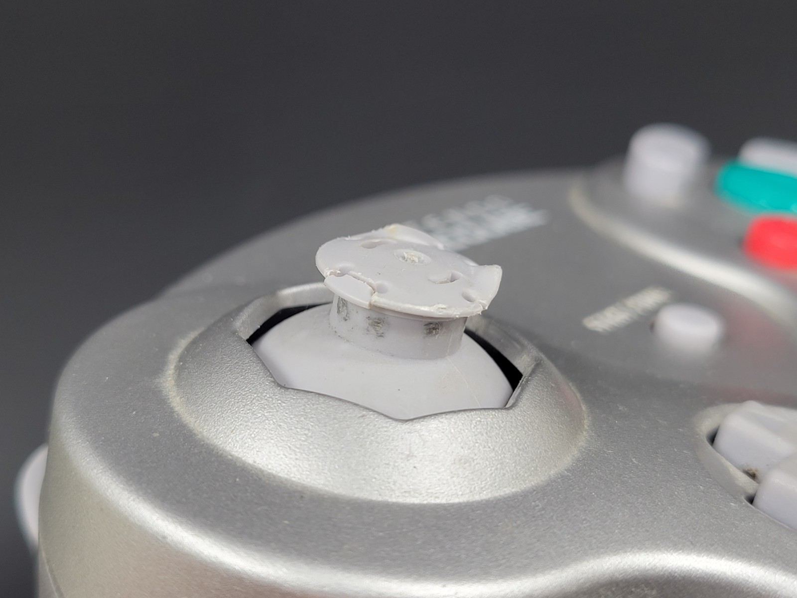 Nintendo Gamecube DOL-004 Wavebird Controller Platinum No Reciever For Parts