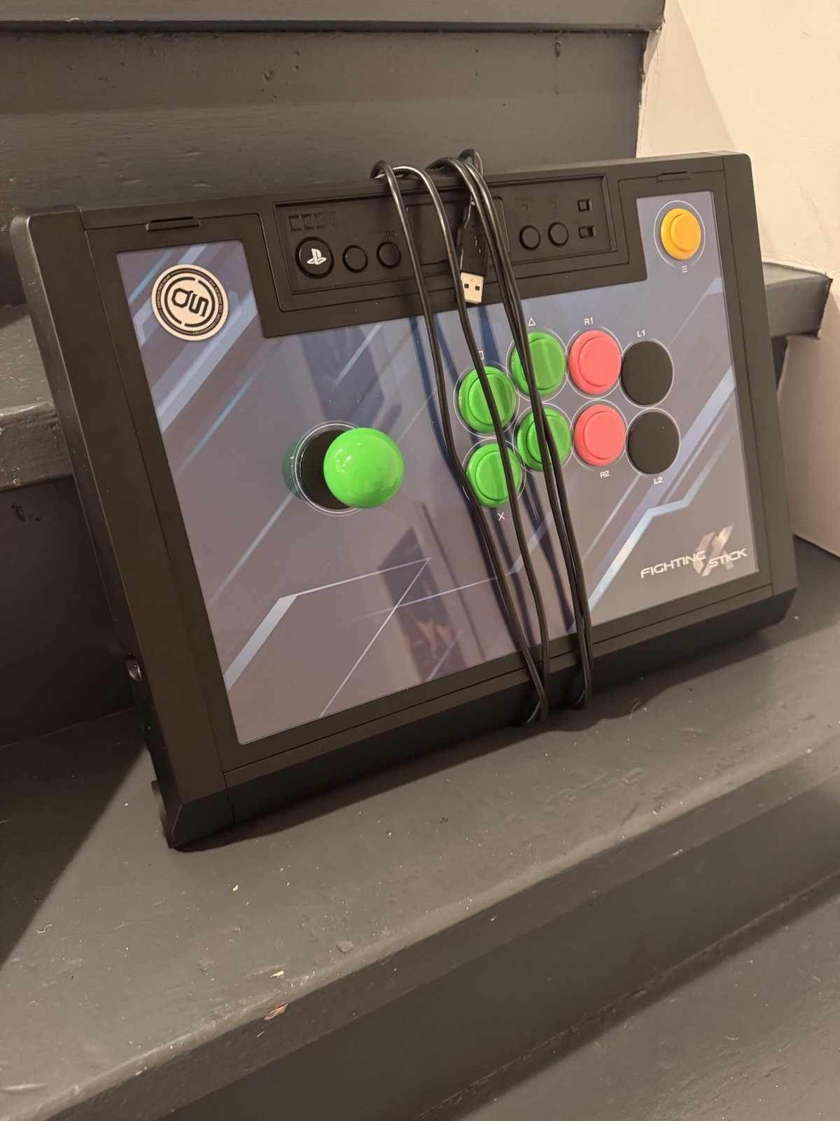 Hori Alpha Fighting Edge Fight Stick for PlayStation 5 Black Arcade Stick PS5
