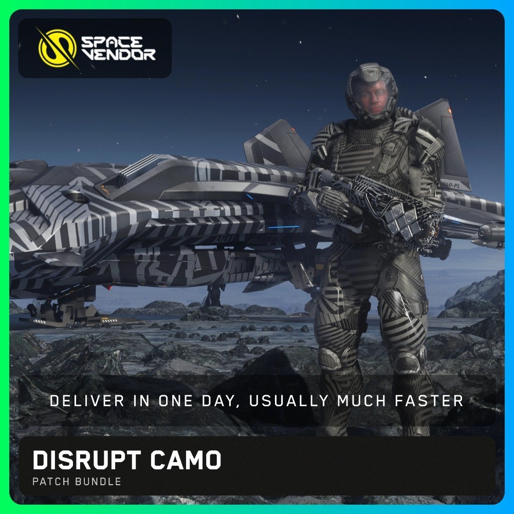 Star Citizen – Disrupt Camo – Patch Bundle – Space Vendor