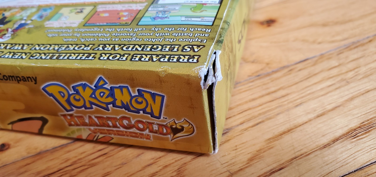 Nintendo DS Pokémon Heart Gold Box HeartGold Big Box Only No Game or Pokewalker!