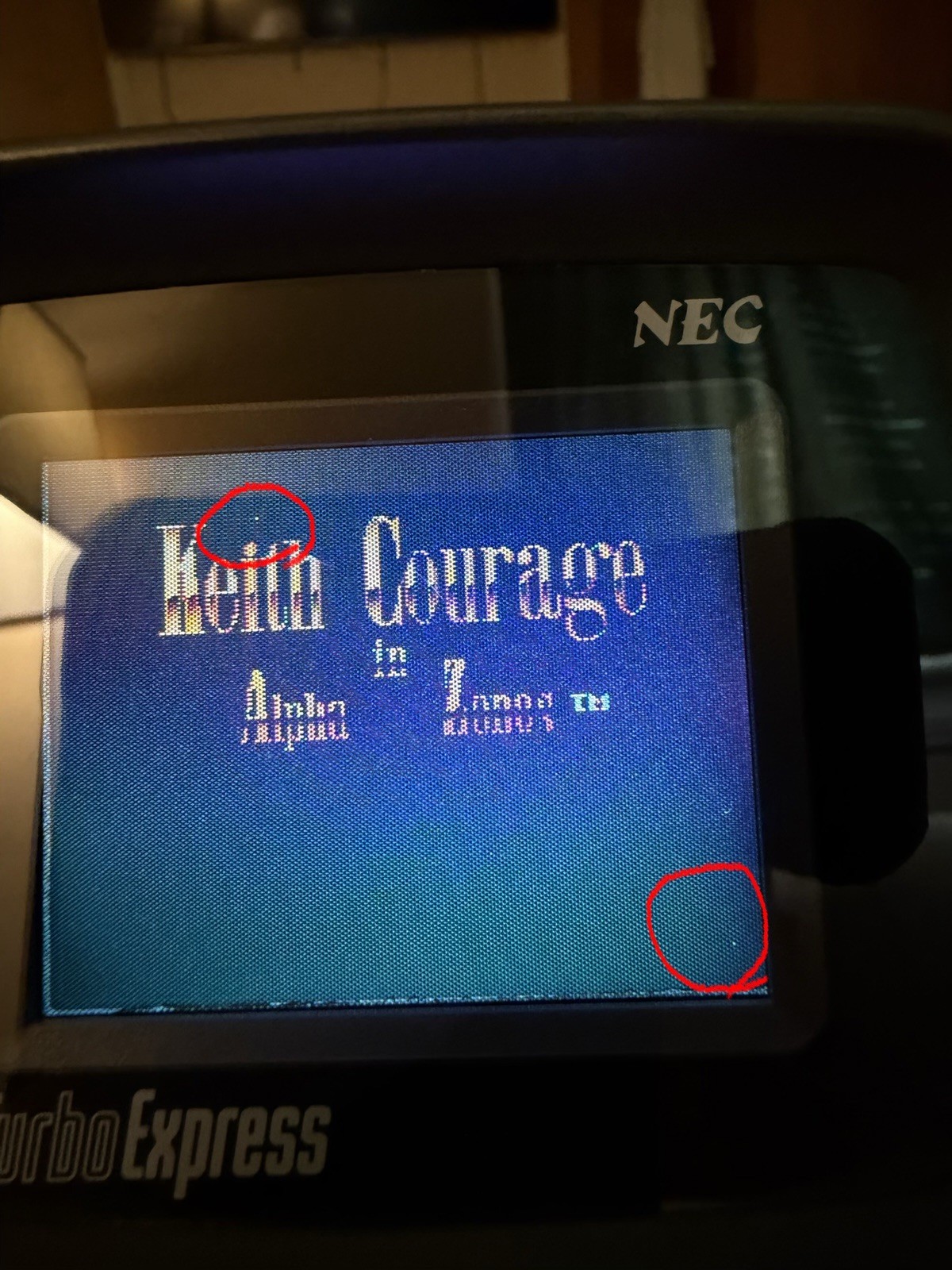 TurboExpress Handheld Console System NEC Turbo EXPRESS Works W/ Turbo Drive