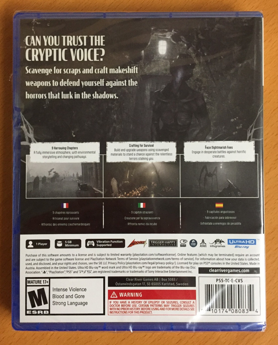 NEW sealed TOTAL CHAOS Playstation 5 PS5 Infogrames SHOOTER Survival Horror