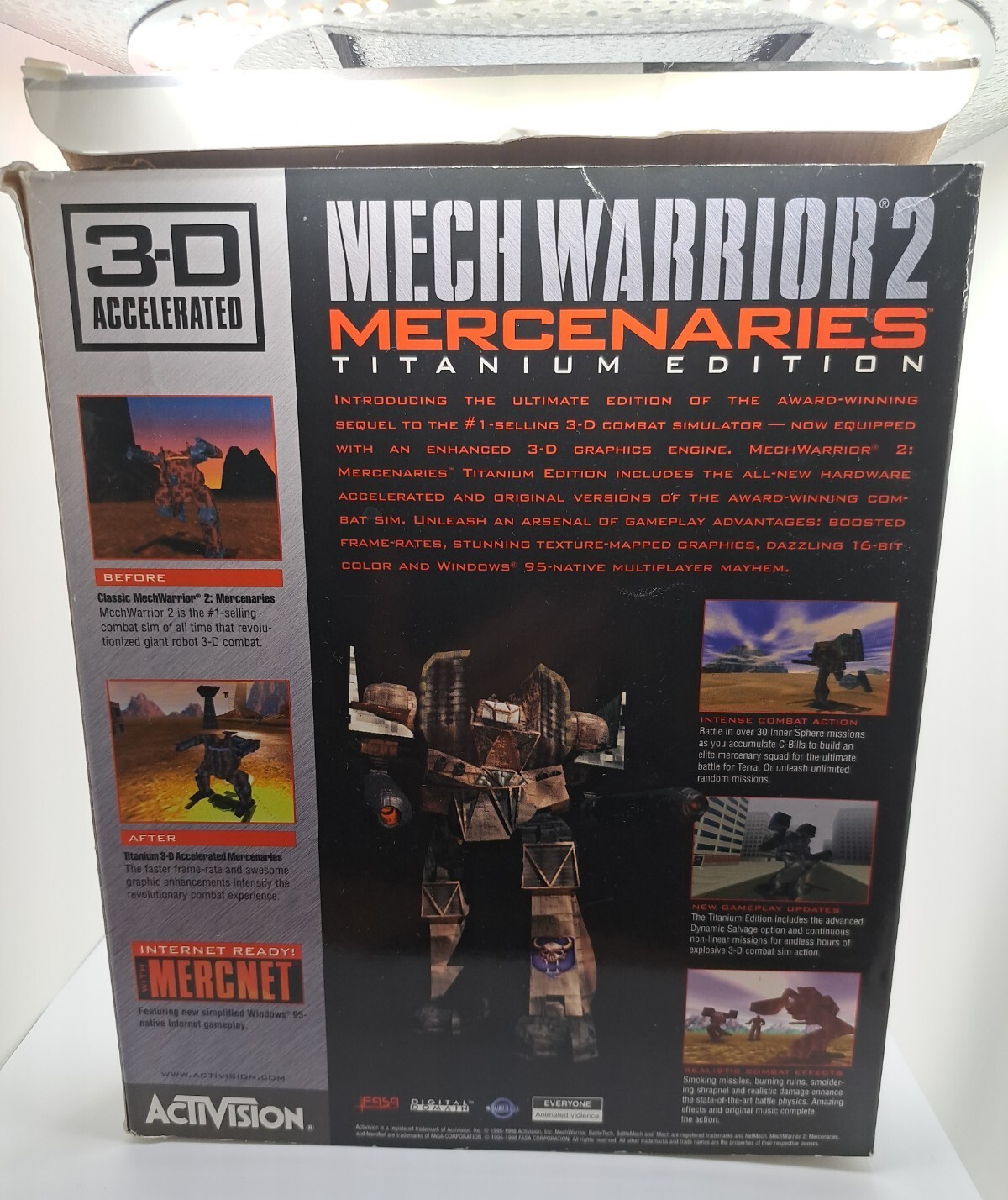 Mechwarrior 2 Mercenaries Titanium Edition PC Game – Activision (1998, CD-Rom)