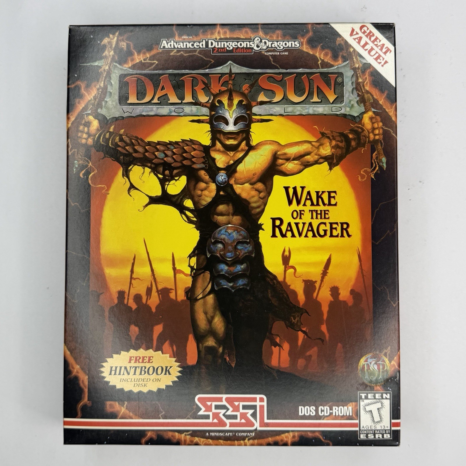 Dungeons & Dragons 2nd Edition Dark Sun Wake of the Ravager PC CD – INCOMPLETE