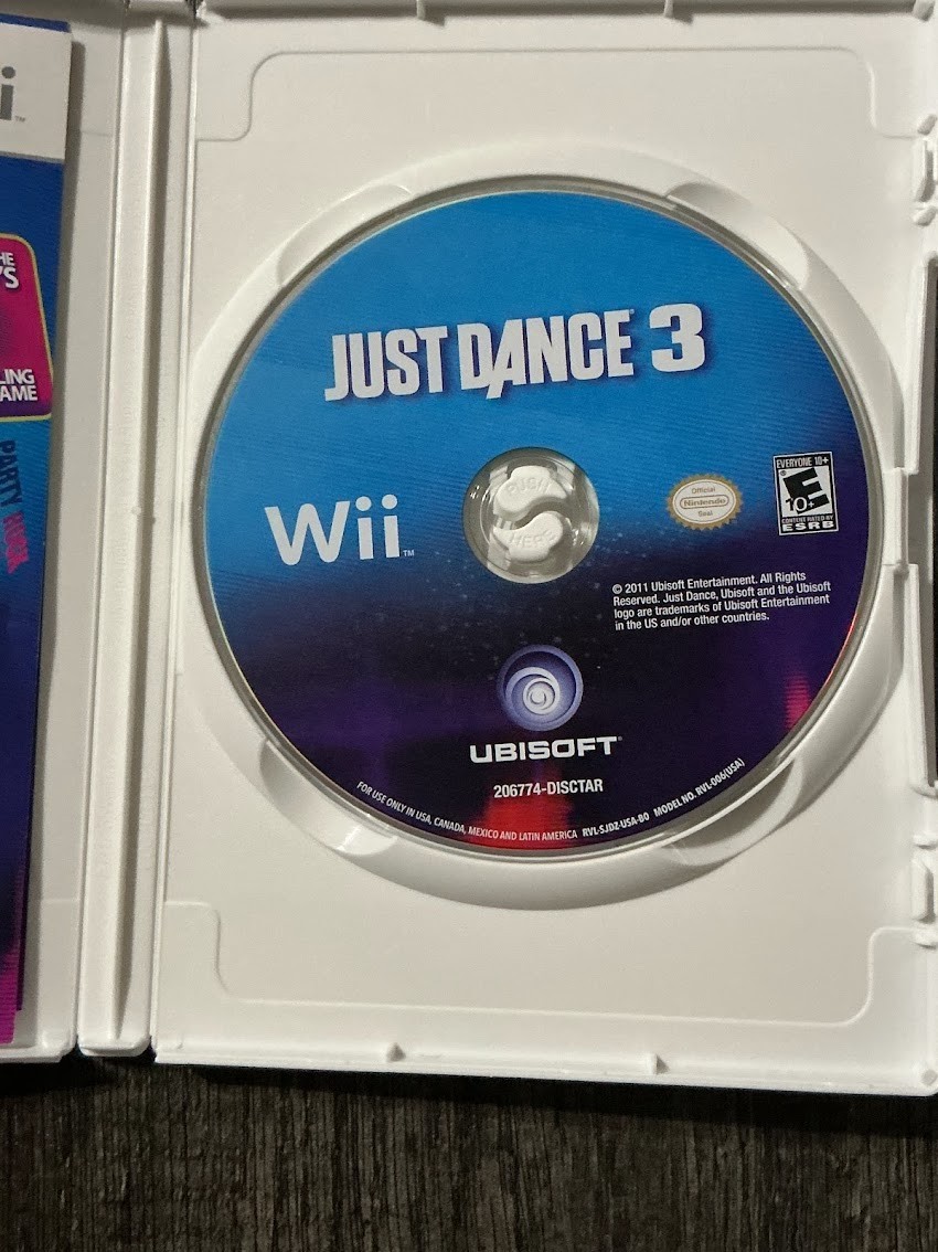 Just Dance 3 (Nintendo Wii, 2011) Complete in Box Tested & Working!