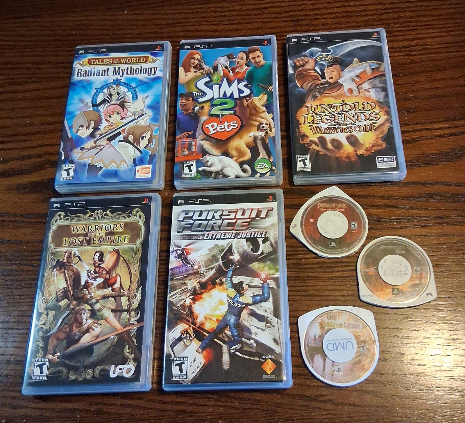 PSP UMD Game/Movie/Music Lot+ Extras RPG Racing Puzzle Arcade See Pics/Descript