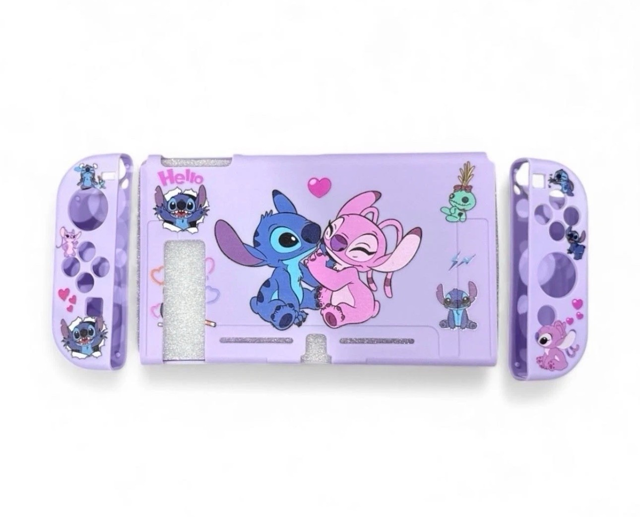 Lilo & Stitch Purple TPU Soft Protective Shell For Nintendo Switch