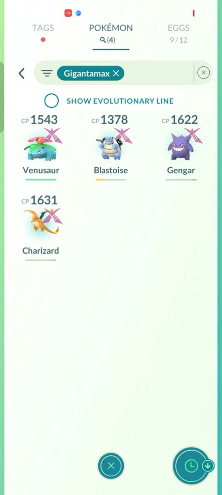 Pokémon GO GIGANTAMAX Charizard Blastoise Venusaur 20k stardust