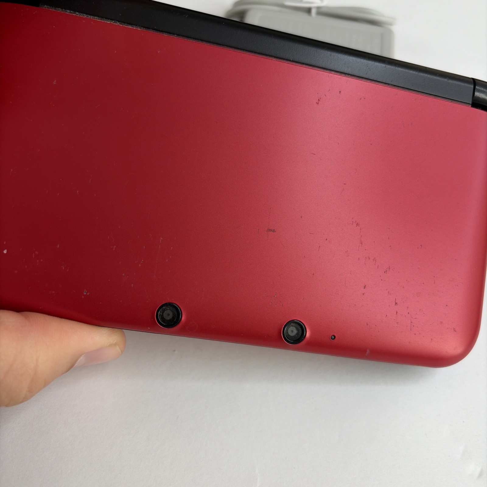 Nintendo 3DS XL LL SPR-001 JPN Red/Black Console With Charging Cable