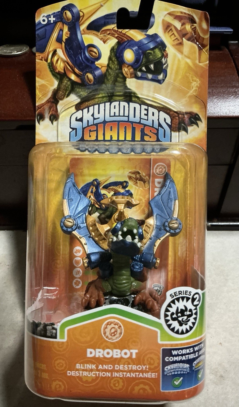 Skylanders Giants Rare Drobot Series 2 New In Box