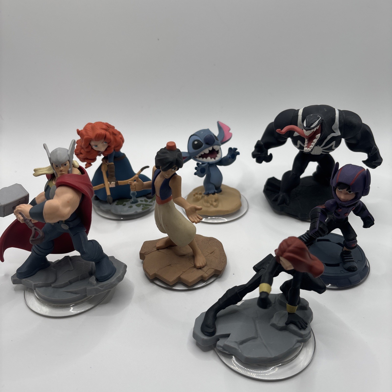 Disney Infinity 2.0 figures lot Marvel Brave Stitch Venom Thor