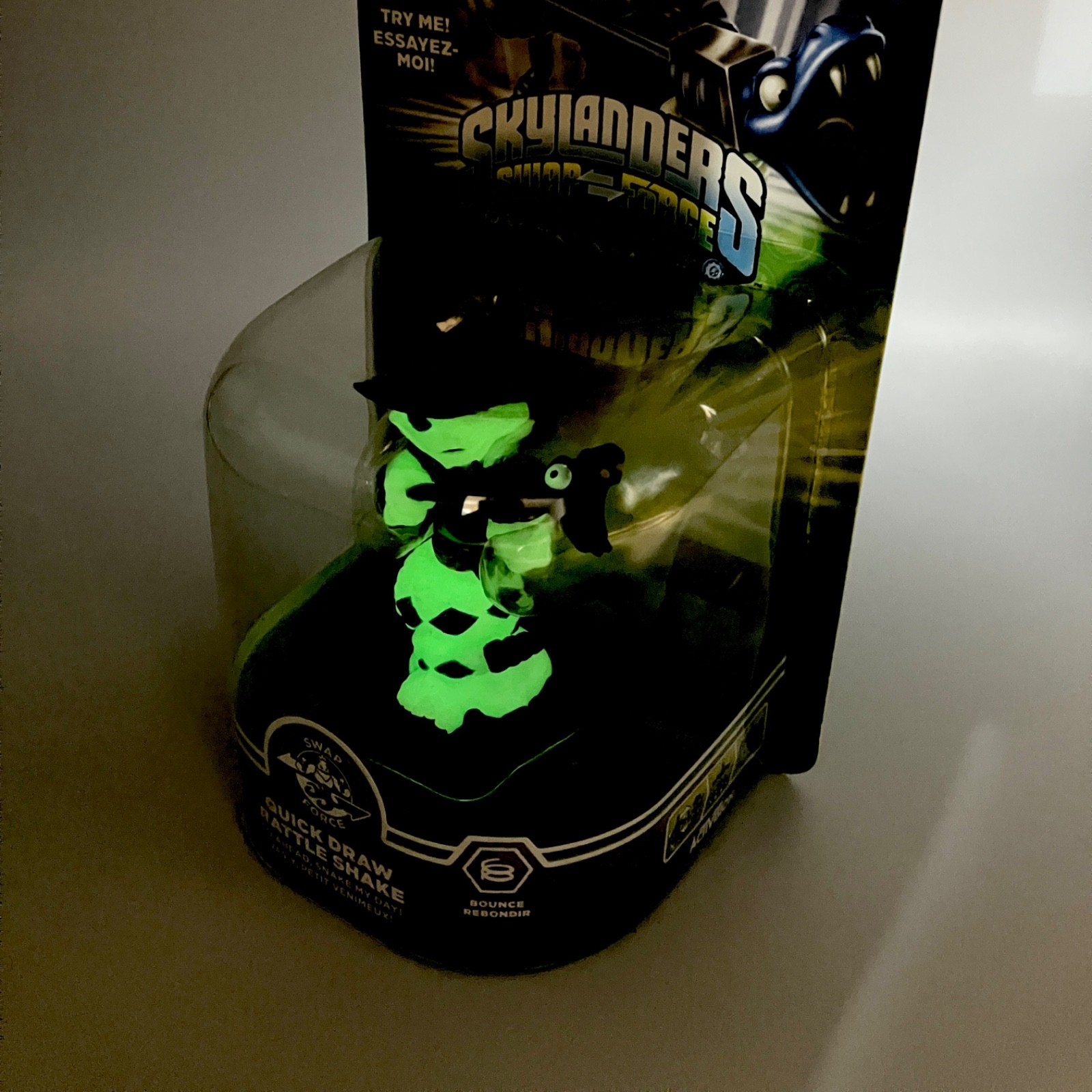 Skylanders Swap Force Quick Draw Rattle Shake Glow in the Dark Figure NEW SEALED