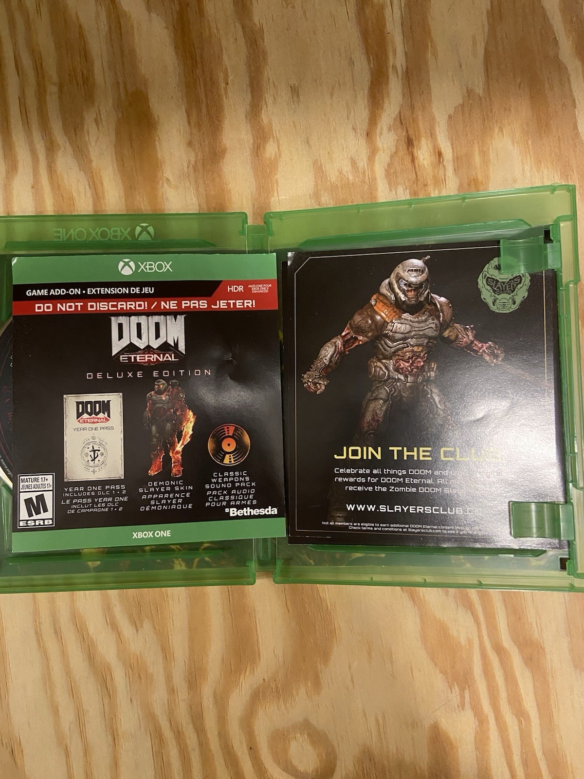 Doom Eternal-Xbox One/X/Series X-Deluxe Edition-CIB-TESTED & WORKING