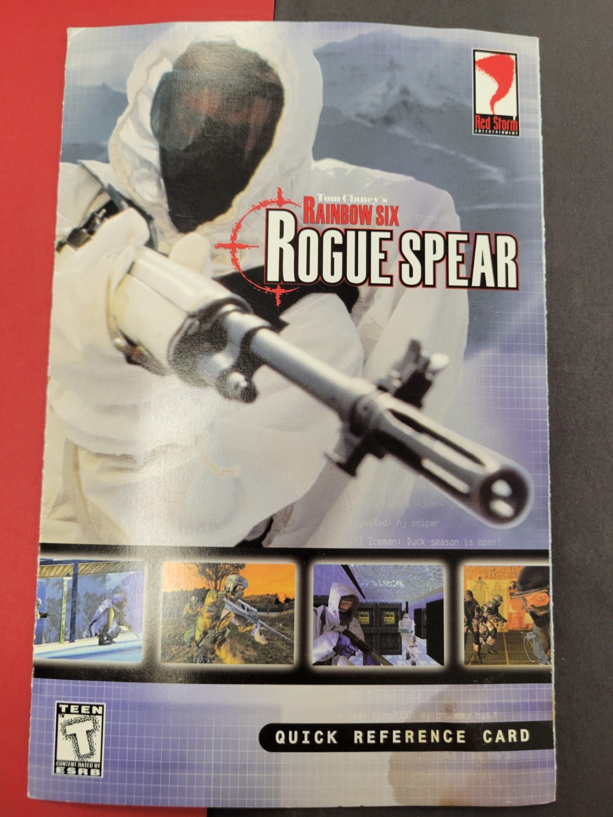 Tom Clancy’s Rainbow Six: Rogue Spear (PC, 1999) Fold Out Insert
